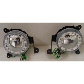 Тюнинг - комплект птф с led (светодиоды) с проводкой, кнопкой и реле Mitsubishi L200