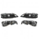 Тюнинг - комплект линзованных фар ангельские глаз с птф под корректор черные (седан) Mazda 6 - 1 поколение