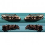 Тюнинг - комплект линзованных фар ангельские глаз с корректором черные (седан) Mazda 6 - 1 поколение