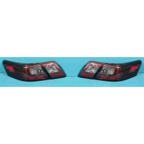 Тюнинг - комплект задних фонарей светодиодные красные тонированные Toyota Camry V40