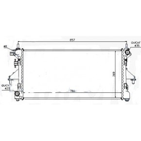 Радиатор охлаждения Fiat Ducato