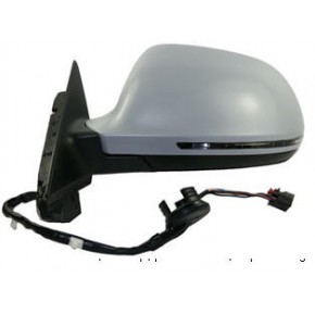 Зеркало левое (3 дв) электрическое с подогревом , с поворотником грунтованное (асферическое) Audi A3 8P