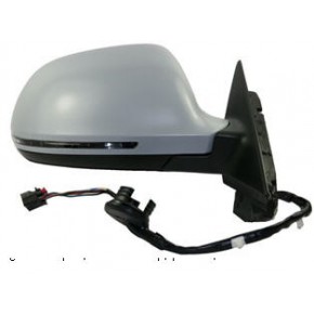 Зеркало правое (3 дв) электрическое с подогревом , с поворотником грунтованное (выпуклое) Audi A3 8P