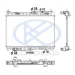 Радиатор охлаждения 1.4 (автомат) (механика) Ford Fiesta - 6 поколение
