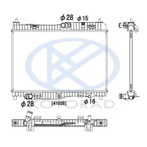 Радиатор охлаждения 1.4 (автомат) (механика) Ford Fiesta - 6 поколение