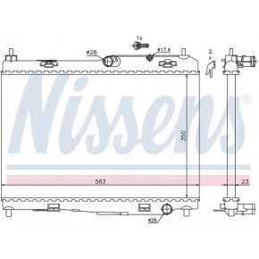 Радиатор охлаждения Ford Fiesta - 6 поколение