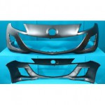 Бампер передний черный (хэтчбэк) Mazda 3 - 2 поколение