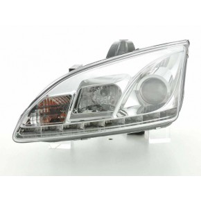 Тюнинг - комплект линзованных фар с дхо Ford Focus - 2 поколение