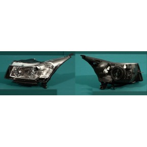Фара левая черная Chevrolet Cruze