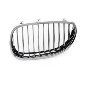 Решётка радиатора левая хром BMW E60