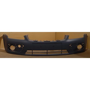 Бампер передний с отверстиями под птф под буксировочный крюк грунт Ford Focus - 2 поколение