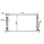 Радиатор охлаждения 1.3 1.6 2 Ford Focus - 2 поколение