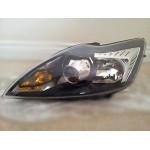 Левая фара (ксенон) с регулирующим мотором внутри черная Ford Focus - 2 поколение