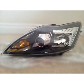 Левая фара (ксенон) с регулирующим мотором внутри черная Ford Focus - 2 поколение