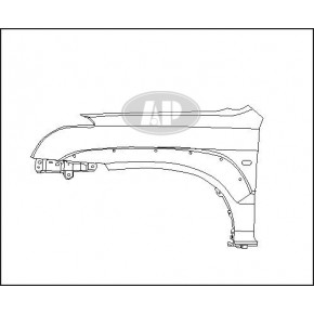 Крыло переднее левое Toyota Land Cruiser Prado 120