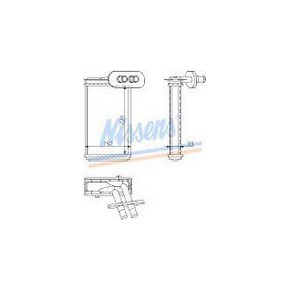 Радиатор отопителя Audi A3 8L