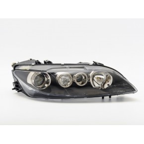 Фара правая черная под корректор h7+h1 Mazda 6 - 1 поколение