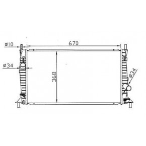 Радиатор охлаждения 1.3 1.6 2 Ford Focus C-MAX