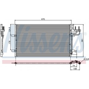 Конденсатор (радиатор) кондиционера Ford Focus C-MAX