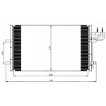 Конденсатор (радиатор) кондиционера Ford Focus C-MAX