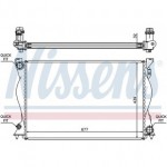 Радиатор охлаждения двигателя 675x445 2,4/3,0/3,2 mкпп +/-ac Audi A6 C6