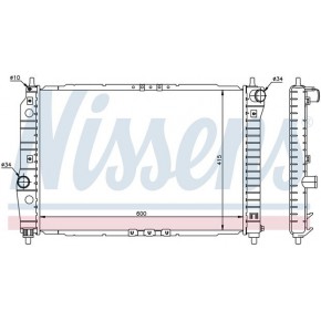 Радиатор охлаждения двигателя 600x413 1,2/1.4 mкпп +a/c Chevrolet Aveo T200