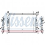 Радиатор охлаждения двигателя 670х360 1,4/1,6/1,8/2,0 +/- a/c Ford Focus C-MAX