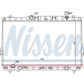 Радиатор охлаждения двигателя 2,4/2,7 mкпп -/+ac Hyundai Santa FE - 1 поколение / CLASIC TAGAZ