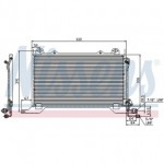 Радиатор кондиционера 570x325 2.9td mкпп/aкпп Mercedes W210