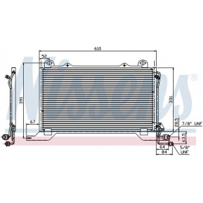 Радиатор кондиционера 570x325 2.9td mкпп/aкпп Mercedes W210