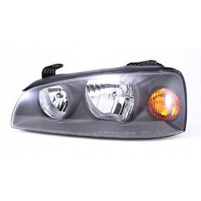 Фара левая черная под корректор Hyundai Elantra - 3 поколение