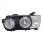 Фара левая черная под корректор Chevrolet Aveo T300