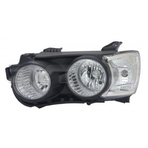 Фара левая черная под корректор Chevrolet Aveo T300