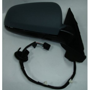 Зеркало правое (3 дв) электрическое с подогревом грунтованное (выпуклое) Audi A3 8P