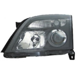 Фара левая с крышкой черная Opel Vectra С SIGNUM