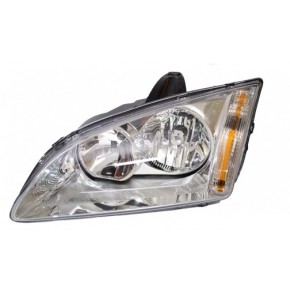 Фара левая хром euro Ford Focus - 2 поколение