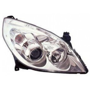 Фара правая хром с белым поворотником Opel Vectra С SIGNUM