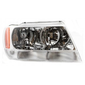Фара правая с белым поворотником Jeep Grand Cherokee - 2 поколение WJ WG