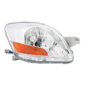 Фара правая с желтым поворотником (седан) usa Toyota Yaris - 2 поколение
