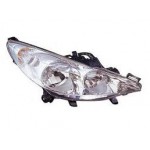 Фара правая с корректором н1+н7 Peugeot 207