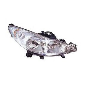 Фара правая с корректором н1+н7 Peugeot 207