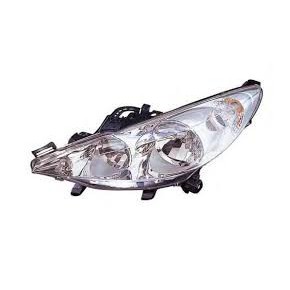 Фара левая с корректором н1+н7 Peugeot 207