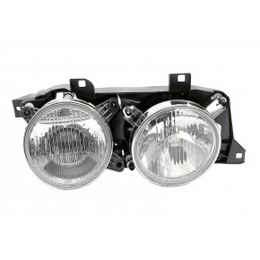 Фара правая с рамкой прозрачная BMW E34