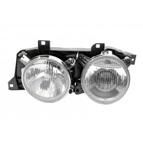 Фара левая с рамкой прозрачная BMW E34