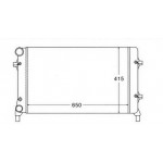 Радиатор охлаждения Audi A3 8P