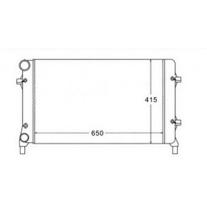 Радиатор охлаждения Audi A3 8P