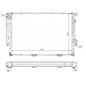 Радиатор охлаждения 524td m51/530i/540i m60 BMW E34