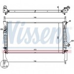 Радиатор охлаждения без кондиционера Ford Transit Mark 7
