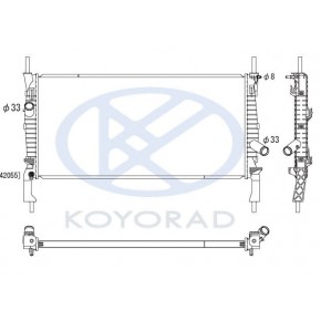 Радиатор охлаждения с кондиционером Ford Transit Mark 7