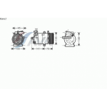 Компрессор кондиционера 2.2, 2.3 (турбодизель) Ford Transit Mark 7